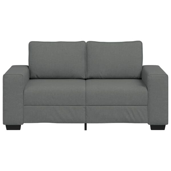 vidaXL 2-Sitzer-Sofa Dunkelgrau 160x77x82 cm Stoff