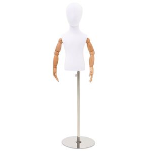 vidaXL Verstellbares 120-157 cm Mannequin mit Basis Unisex PP Wei&szlig;