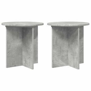 vidaXL Pflanzenst&auml;nder 2 pcs Betongrau 40 x 40 x 40 cm Holzwerkstoff