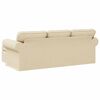 vidaXL Sofa Creme Gesamtabmessungen: 215 x 138 x 80 cm (B x T x H)