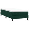 vidaXL Boxspringbett ohne Matratze Dunkelgr&uuml;n 90x210 cm Samt
