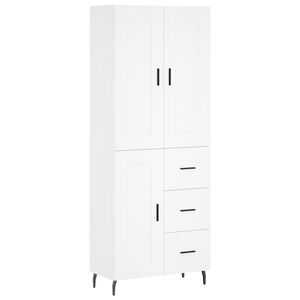 vidaXL Highboard Wei&szlig; 69,5x34x180 cm Holzwerkstoff