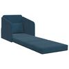 vidaXL Schlafsofa Blau 65 x 80 x 83 cm Samt