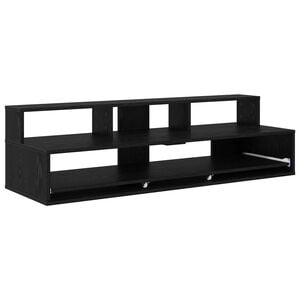 vidaXL Studiotisch Schwarz Eichen-Optik 152 x 42,5 x 36 cm