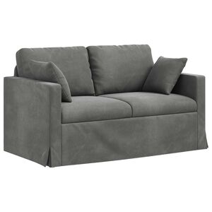 vidaXL Sofa Dunkelgrau 138 x 78 x 80 cm Samt