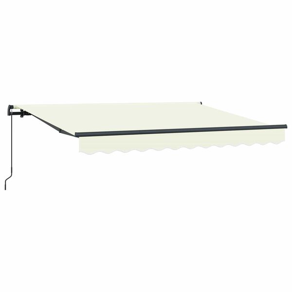 vidaXL Einziehbare Markise Creme 300 x 200 cm Stoff