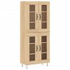 vidaXL Highboard Sonoma-Eiche 69,5x34x180 cm Holzwerkstoff