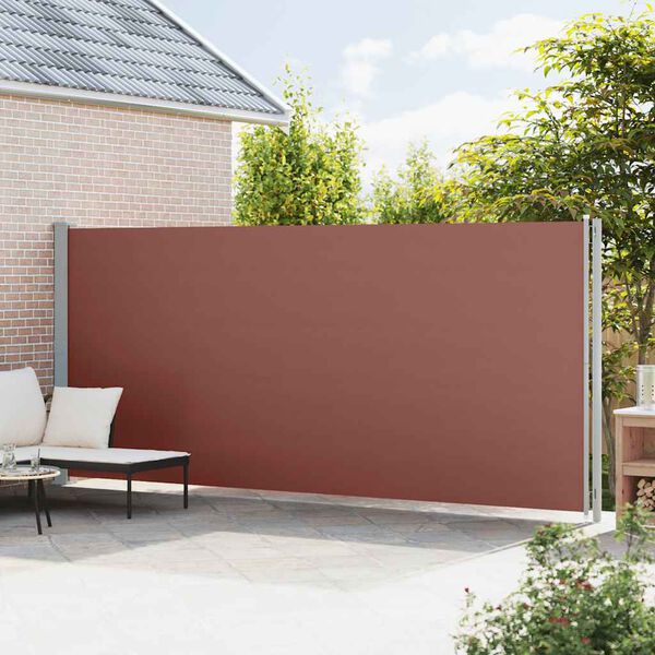 vidaXL Seitenmarkise Ausziehbar 200x600 cm Braun