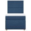 vidaXL Boxspringbett mit Matratze Blau 100x200 cm Stoff