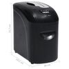 vidaXL Aktenvernichter 10 Blatt Mikroschnitt Schwarz