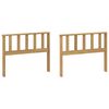 vidaXL Armlehnenmodul 2 pcs Wei&szlig; 80 x 6 x 61 cm Massivholz Akazie