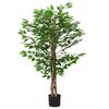 vidaXL Ficusbaum K&uuml;nstlich 788 Bl&auml;tter 120 cm Gr&uuml;n