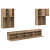 vidaXL TV-Wandschrank-Set mit LED-Lichtern 7 pcs Artisan-Eiche