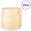 vidaXL Seil 100% Sisal 6 mm 25 m