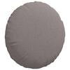 vidaXL Sitzkissen 2 pcs Taupe &Oslash;40 x 13 cm Stoff