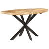 vidaXL Esstisch 140x80x75 cm Massivholz Mango