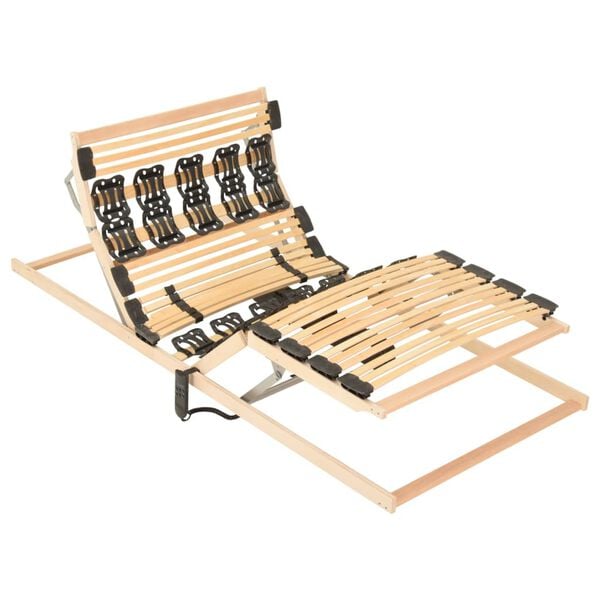 vidaXL Lattenrost mit Motor Verstellbares Kopf- und Fu&szlig;teil 90x200 cm