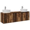 vidaXL Badezimmerschrank-Set 3 stk. Altholz 49,5 x 44,5 x 65 cm