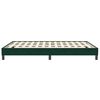 vidaXL Boxspringbett ohne Matratze Dunkelgr&uuml;n 140x210 cm Samt