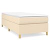 vidaXL Boxspringbettgestell Creme 90x200 cm Stoff