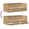 vidaXL Tagesbett mit Kopfteil Artisan-Eiche 75 x 190 cm Holzwerkstoff