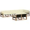 vidaXL Outdoor-Sofagarnitur 8 stk. Natur und Creme