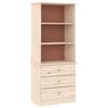 vidaXL B&uuml;cherregal mit Schubladen ALTA 60x35x142 cm Massivholz Kiefer