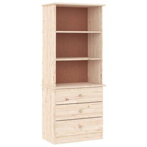 vidaXL B&uuml;cherregal mit Schubladen ALTA 60x35x142 cm Massivholz Kiefer