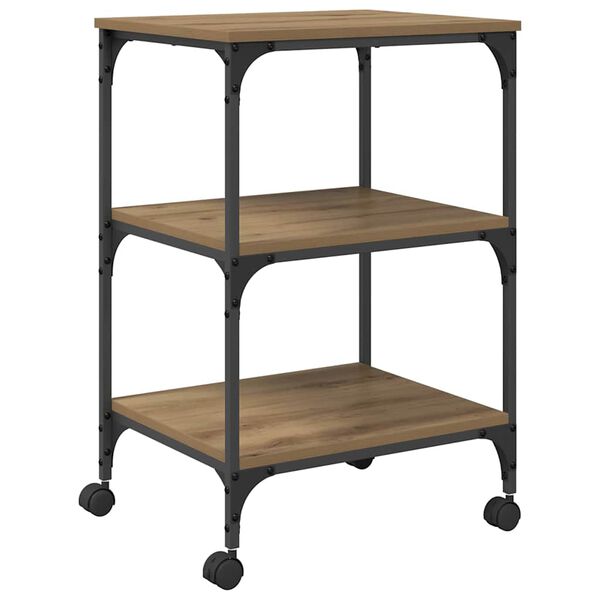 vidaXL Druckerständer Artisan-Eiche 50 x 41 x 75 cm Holzwerkstoff