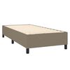 vidaXL Boxspringbett mit Matratze & LED Taupe 90x190 cm Stoff
