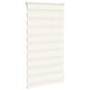 vidaXL Doppelrollo Marmorbeige 80x100 cm Stoffbreite 75,9 cm Polyester