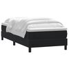 vidaXL Boxspringbett mit Matratze Schwarz 100x210 cm Samt