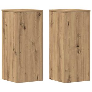 vidaXL Pflanzenst&auml;nder 2 Stk. Artisan-Eiche 30x30x70 cm Holzwerkstoff