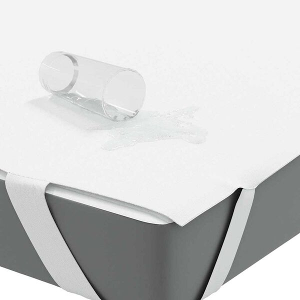 vidaXL Matratzenschoner Wei&szlig; 160x220 cm Wasserdicht