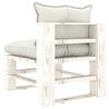 vidaXL 6-tlg. Garten-Lounge-Set Paletten mit Kissen in Beige Holz
