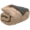 vidaXL Winterbettdecke Anthrazit und Taupe 220 x 155 cm Mikrofaser