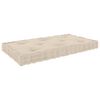 vidaXL Paletten-Bodenkissen Beige 73x40x7 cm Baumwolle