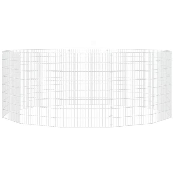 vidaXL Freilaufgehege 12-teilig 54x80 cm Verzinktes Eisen