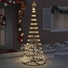 vidaXL LED-Weihnachtsbaum mit 295 LEDs Warmes Wei&szlig; 250 cm Metall