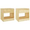 vidaXL Nachttische 2 Stk. 40x31x40 cm Massivholz Tanne