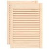 vidaXL Schrankt&uuml;ren Lamellen-Design 2 Stk. 69x49,4 cm Massivholz