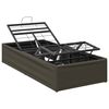 vidaXL Elektrisch verstellbares Bettgestell Grau 190 x 100 x 33,5 cm