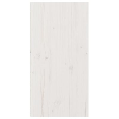 vidaXL Wandschrank Weiß 30x30x60 cm Massivholz Kiefer