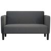 vidaXL Zweisitzer-Sofa Dunkelgrau 109 cm Cordstoff