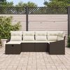 vidaXL Sofa Set mit Kissen 6 pcs Poly-Rattan