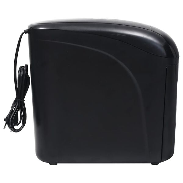 vidaXL Aktenvernichter 10 Blatt Mikroschnitt Schwarz