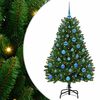 vidaXL K&uuml;nstlicher Weihnachtsbaum Gr&uuml;n 150 cm PVC und Metall