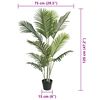 vidaXL Palme Künstlich Grün 120 cm PP