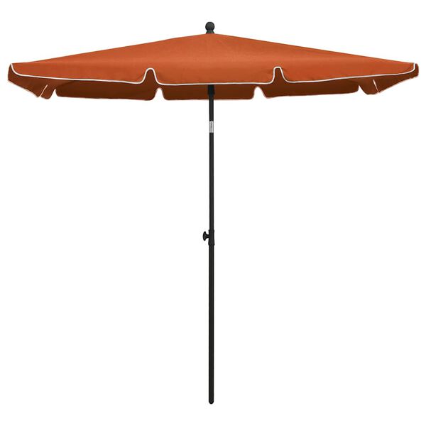 vidaXL Sonnenschirm mit Mast 210x140 cm Terracotta-Rot