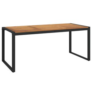 vidaXL Gartentisch mit Gestell U-Form 180x90x75 cm Akazie Massivholz